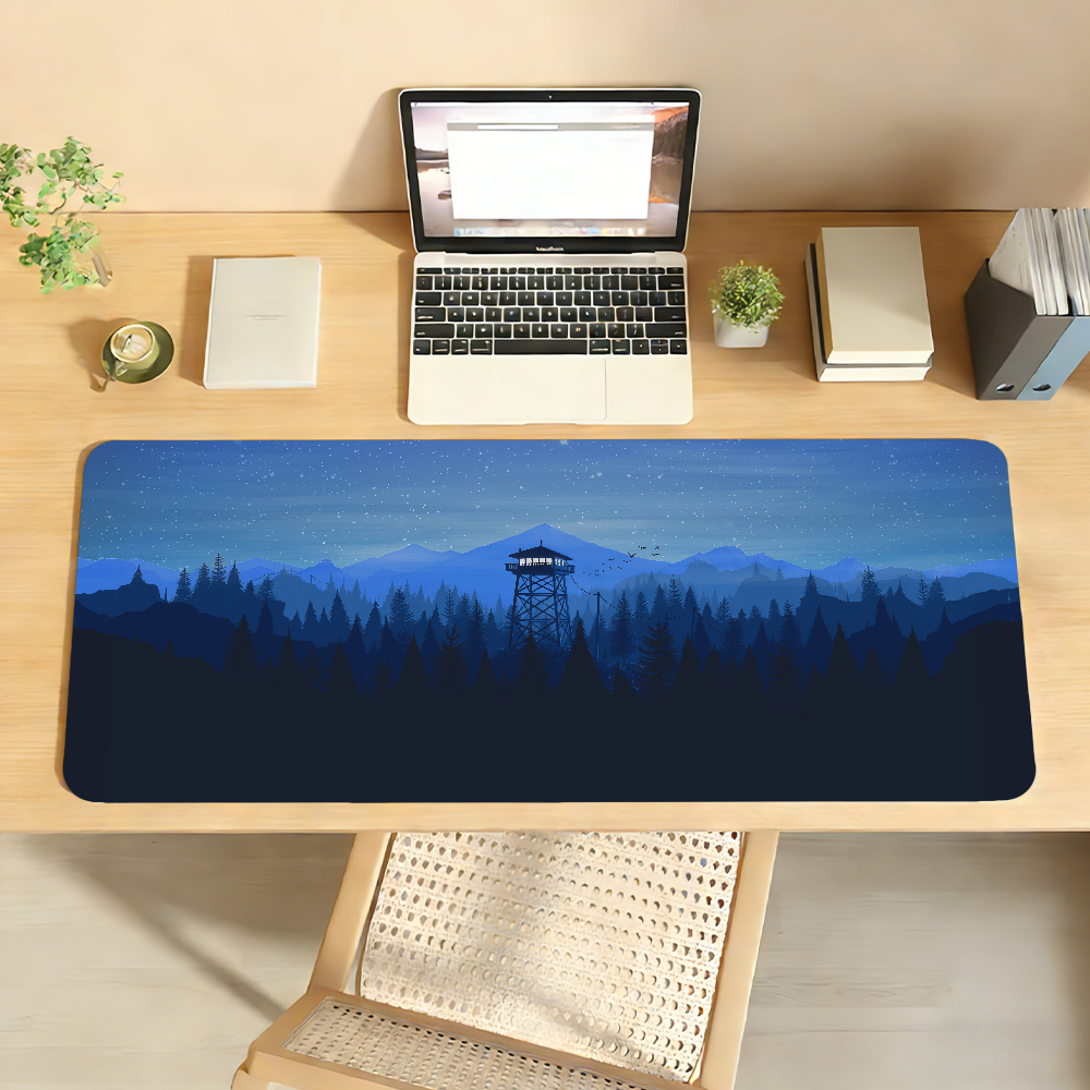 Laptop Accessories For Protection - Deep Forest Firewatch Mouse Pad Non-slip
