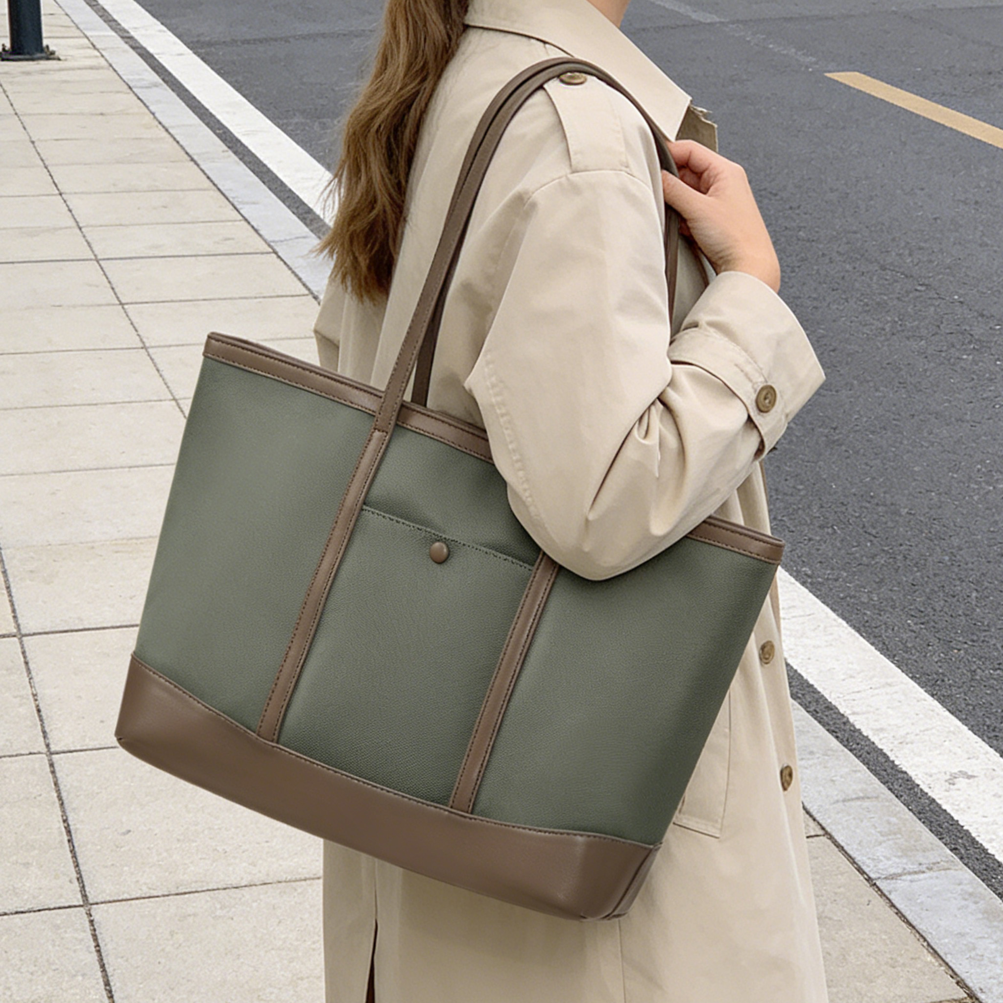 Laptop Accessories Travel Case - Women Large Shoulder Bag, Zipper Bag,