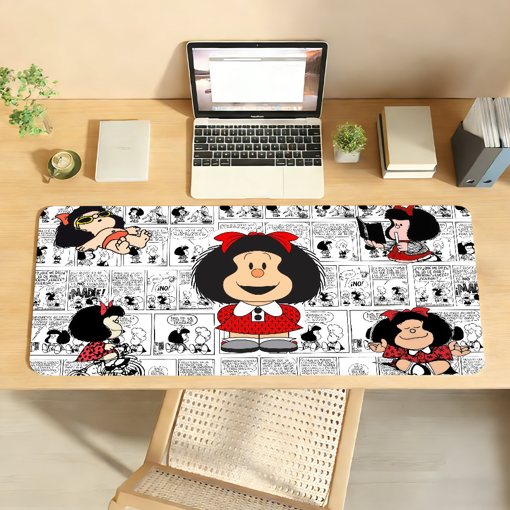 Laptop Accessories For Protection - Cartoon Mafalda Mouse Pad Non-slip Locking