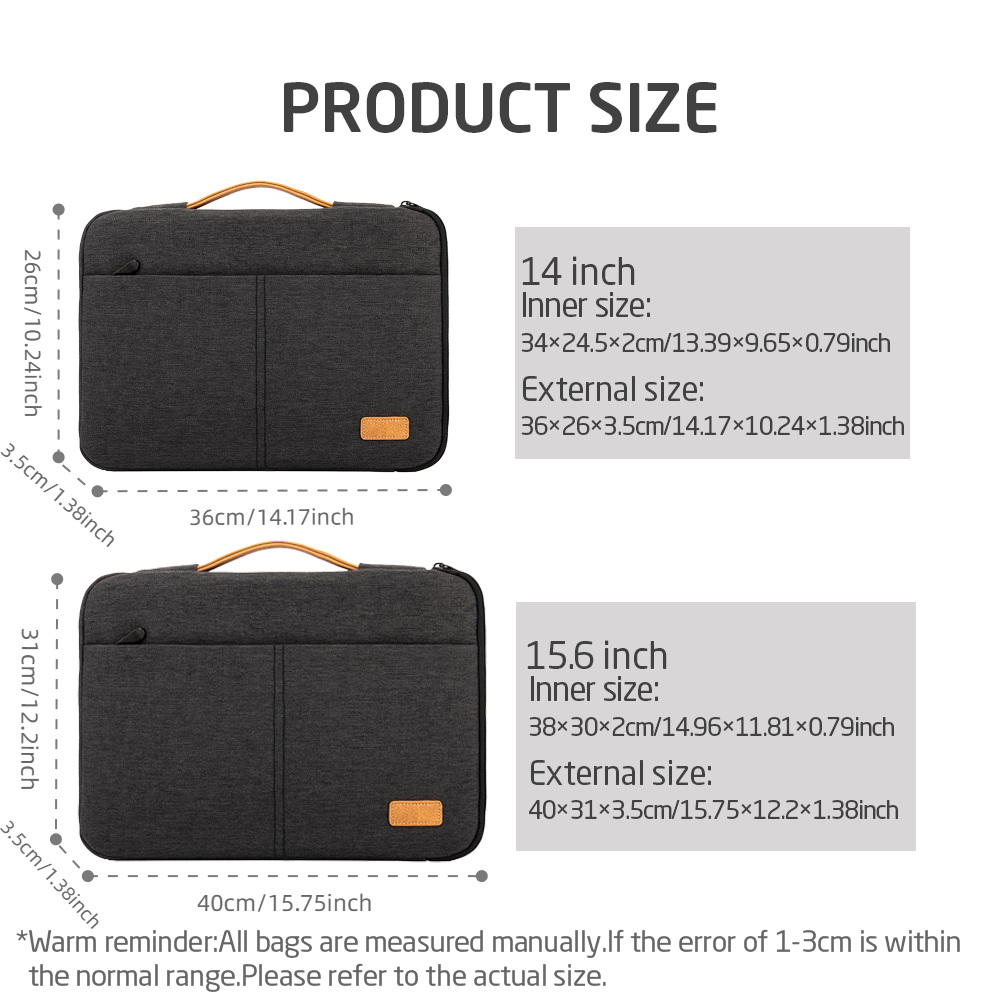 Laptop Sleeve bag 14 15.6 Inch - Laptop Accessories Travel Case incelemesi ve fiyatı