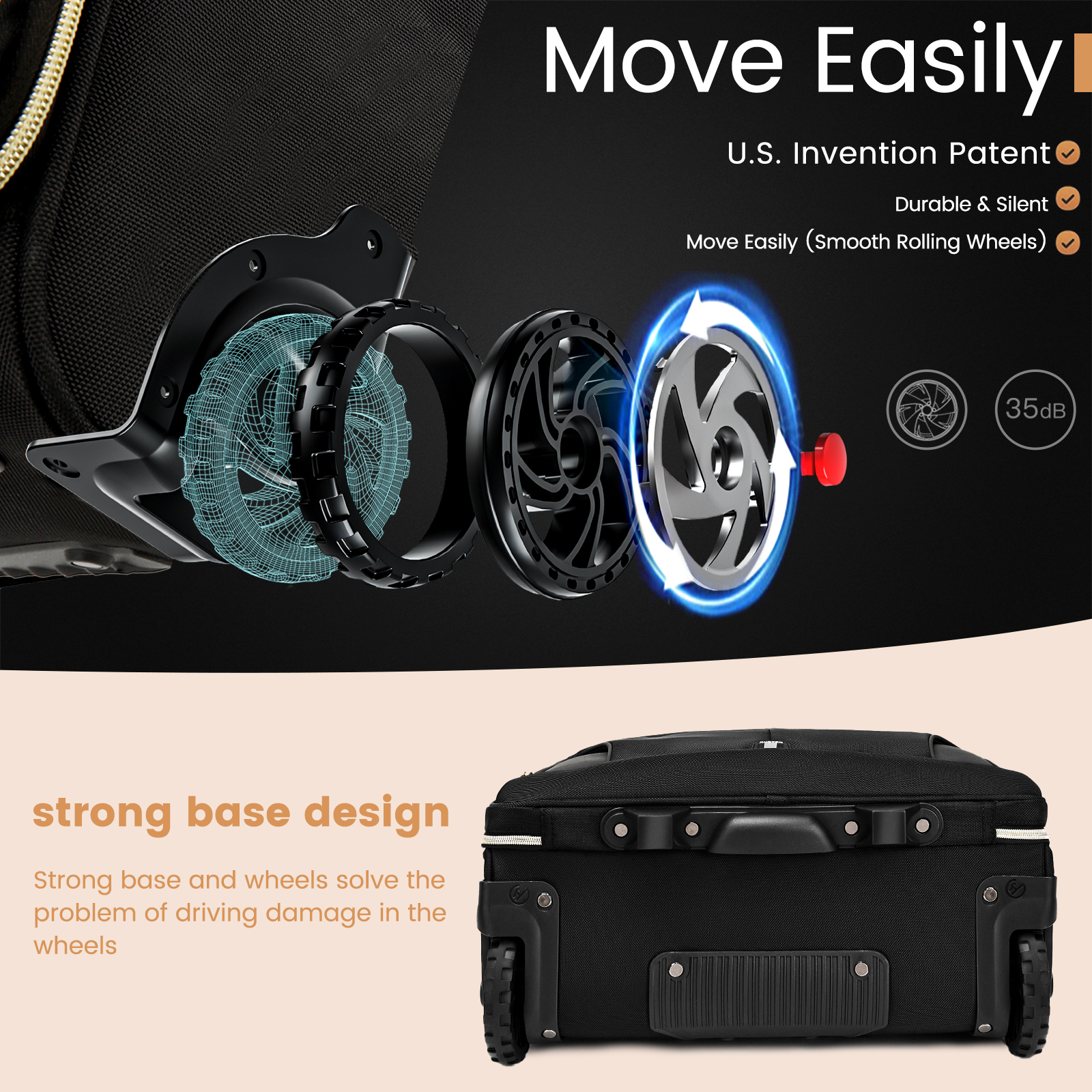 18 Inch Rolling Briefcase Larg - Laptop Accessories Travel Case incelemesi ve fiyatı