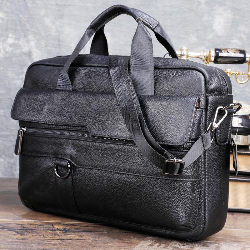 Large Men's Genuine Leather Ha - Laptop Accessories Travel Case incelemesi ve fiyatı