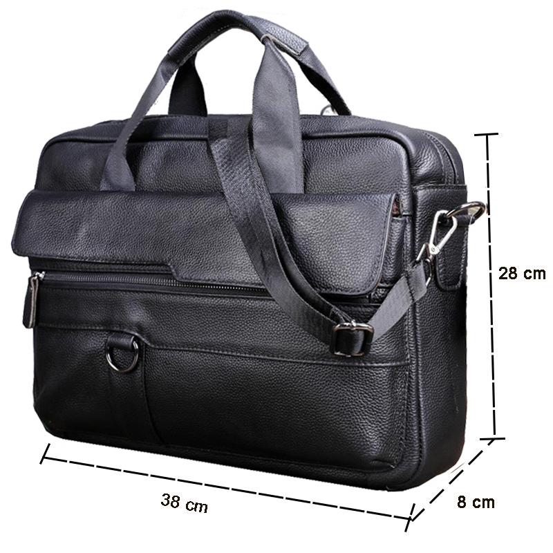 Large Men's Genuine Leather Ha - Laptop Accessories Travel Case incelemesi ve fiyatı
