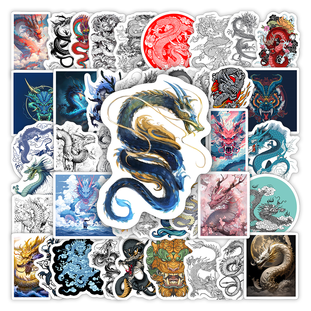 Cool Chinese Dragon Stickers D - Laptop Accessories Cool incelemesi ve fiyatı