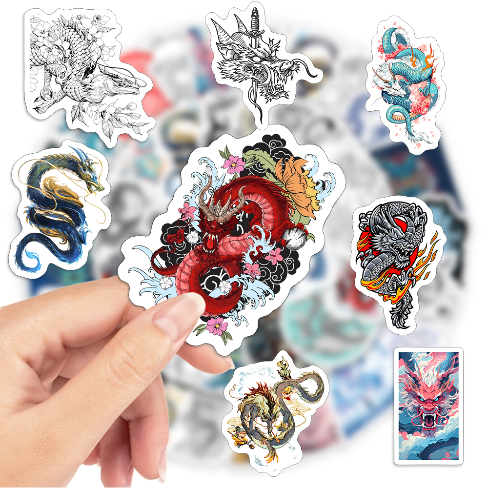 Cool Chinese Dragon Stickers D - Laptop Accessories Cool incelemesi ve fiyatı