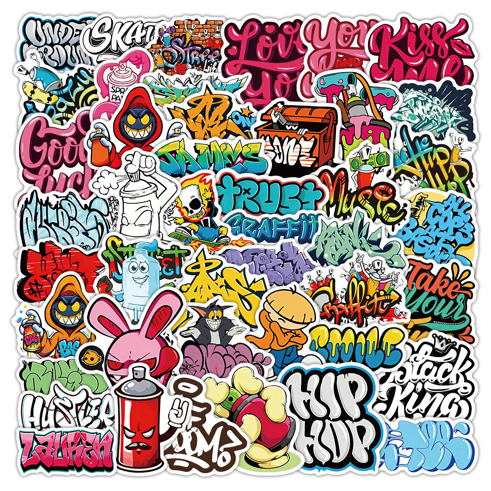 50Pcs Cool Graffiti Street Art - Laptop Accessories Cool incelemesi ve fiyatı