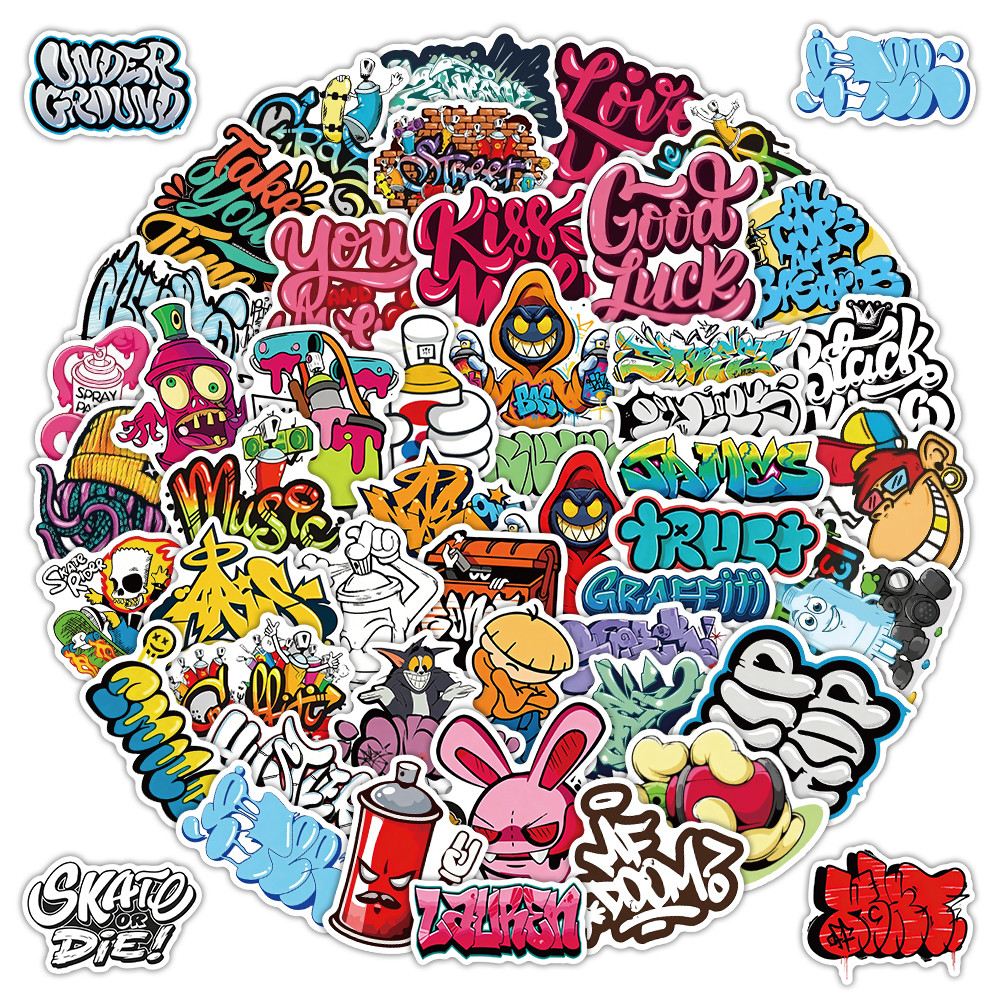 50Pcs Cool Graffiti Street Art - Laptop Accessories Cool incelemesi ve fiyatı
