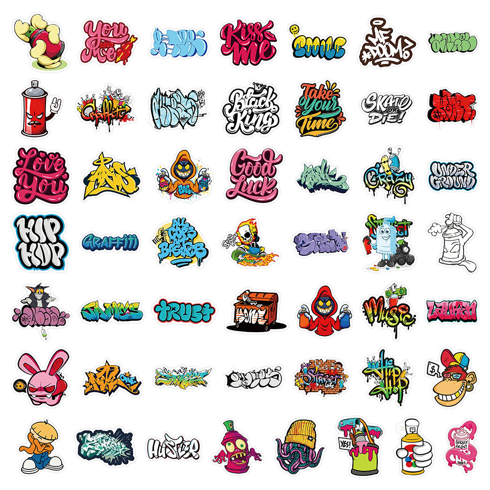 50Pcs Cool Graffiti Street Art - Laptop Accessories Cool incelemesi ve fiyatı